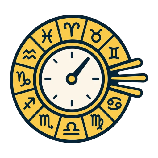 Relógio integrado a uma mandala zodiacal